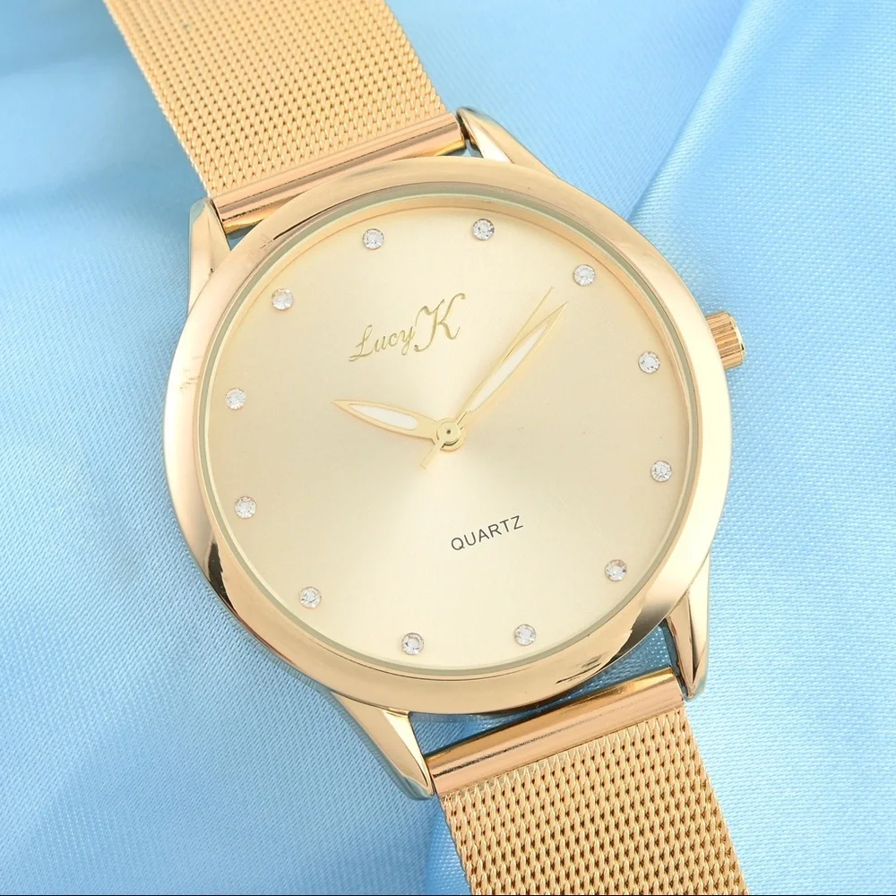 Lucy K Bracelet Watch with Mesh Strap